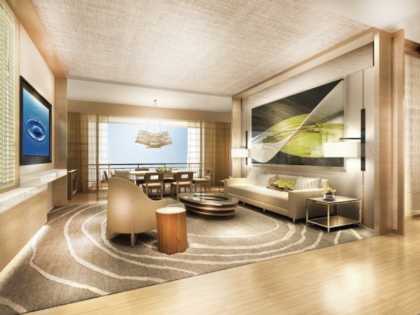 Contemporary Resort Health and Wellness Suite Concept Art